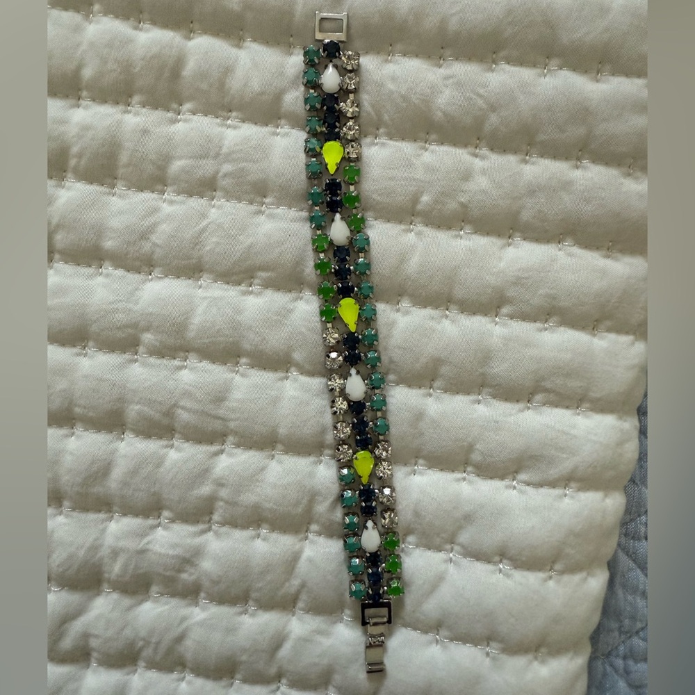 Elegant Multi-Color Gemstone Bracelet